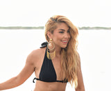 Noir Classico Halter Triangle Top