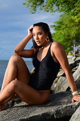 Noir Line Underwire One-Piece