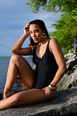 Noir Line Underwire One-Piece